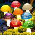 Solar Mushroom Garden Lights Outdoor, 6 LED Decorative Landscape Lights IP65 Waterproof