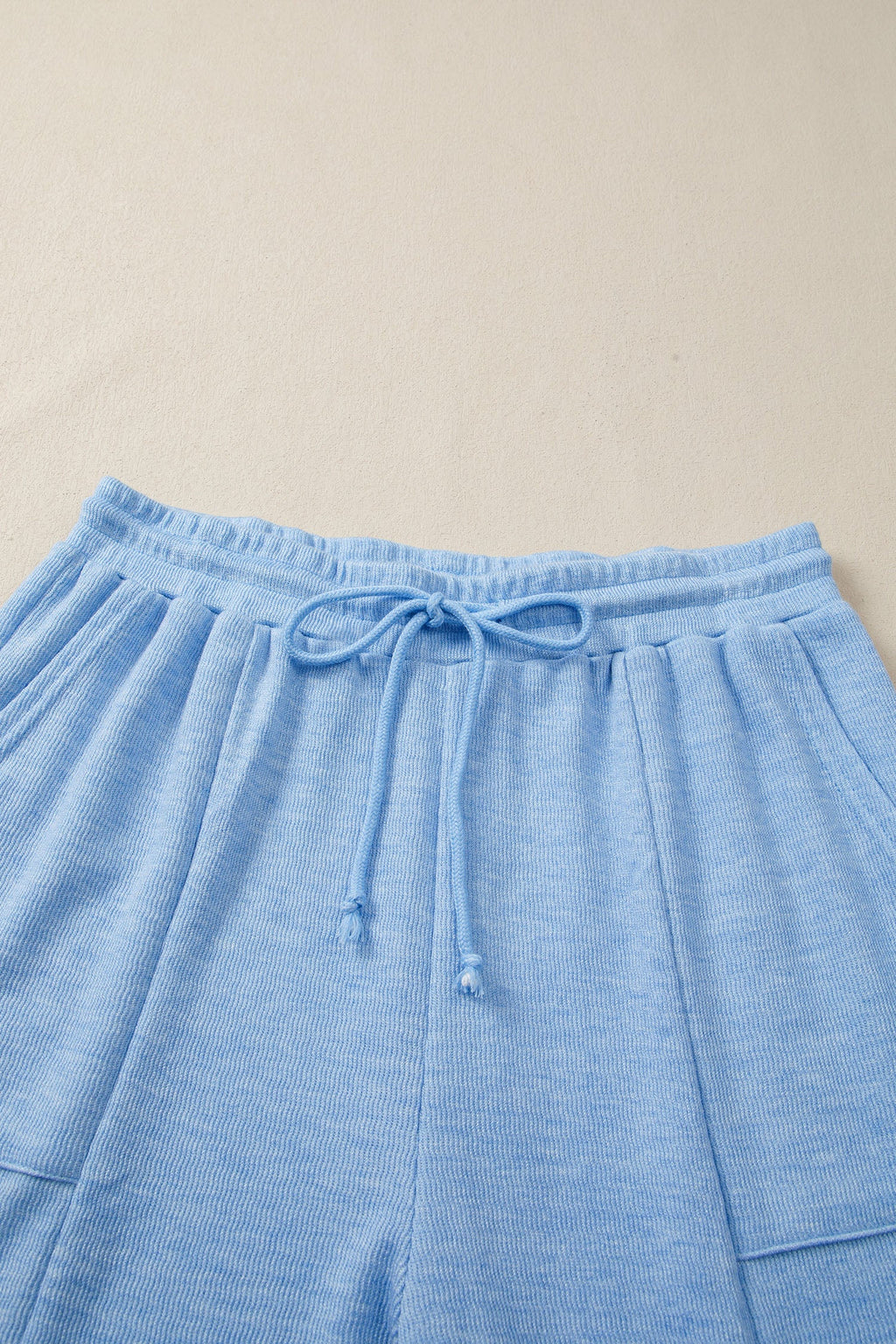 Beau Blue Cap Sleeve Matching Top and Jogger Pants Set