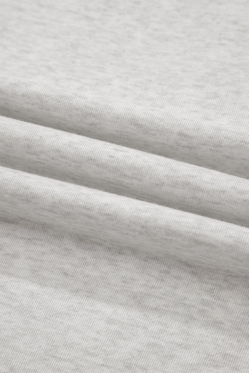 Light Grey Exposed Seam Detail Mock Neck Tee