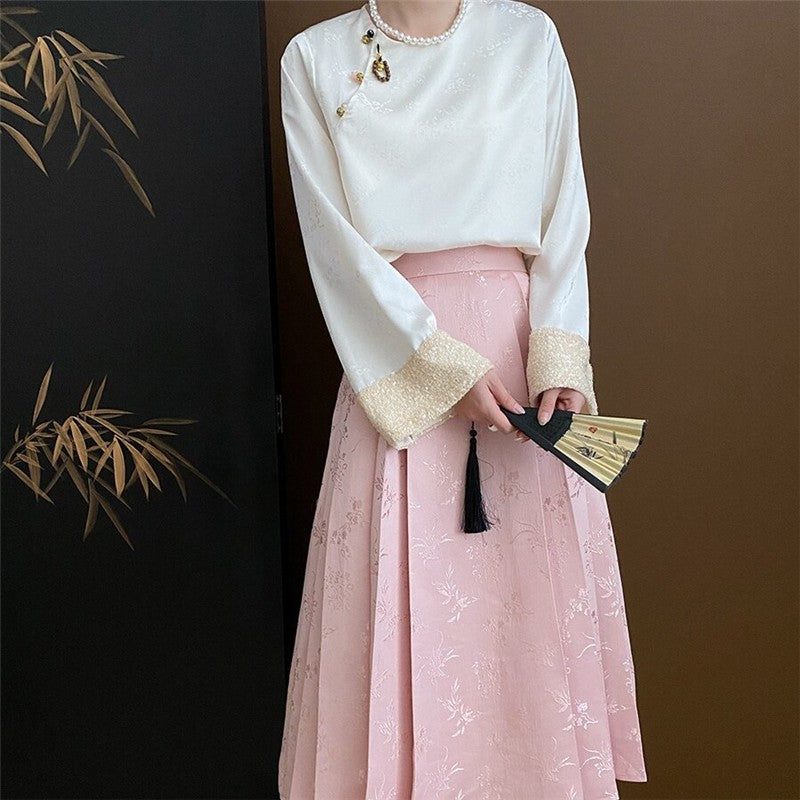 Jacquard Horse Pattern Skirt