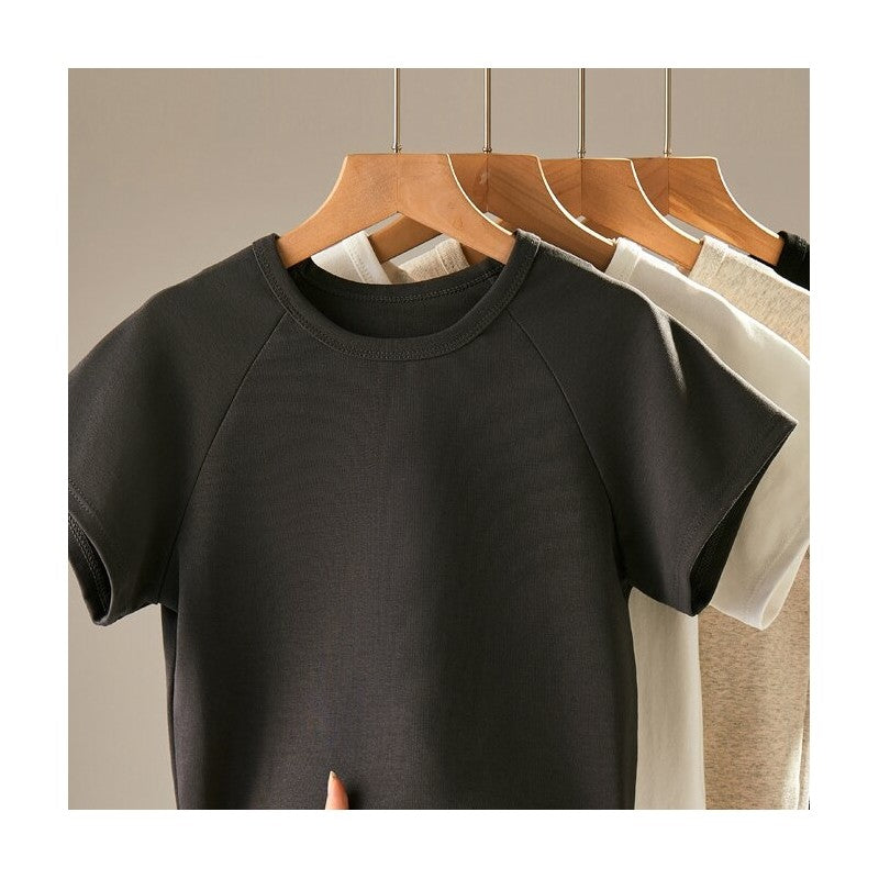 Short Sleeve Cotton Round Neck T-Shirt