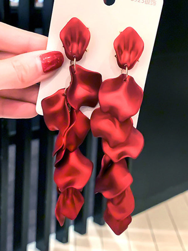 Trendy Tasseled Acrylic Earrings 闂傚倷鑳堕崑銊╁磿婵犳艾绠紒瀣垫厂shionable Accessories for Women