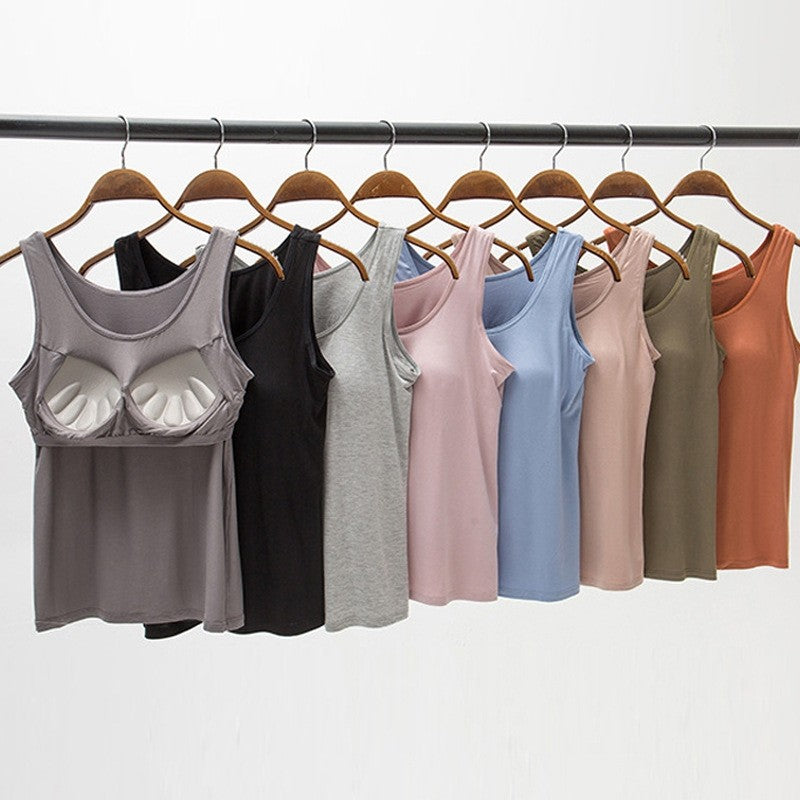 Seamless Padded Wireless Camisole in Solid Color