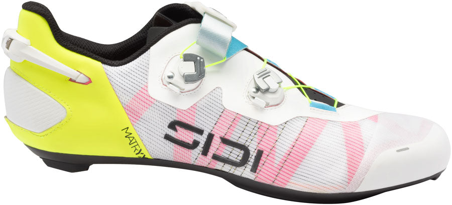 SIDI Wire 3 Road Shoes - Mens White/Yellow Fluo 47