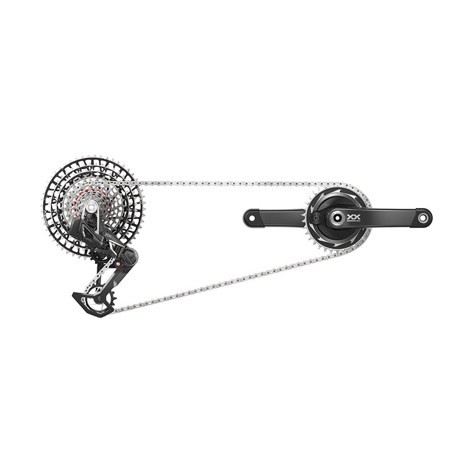 SRAM XX SL T-Type Eagle AXS Power Meter Group 175mm Blk D2