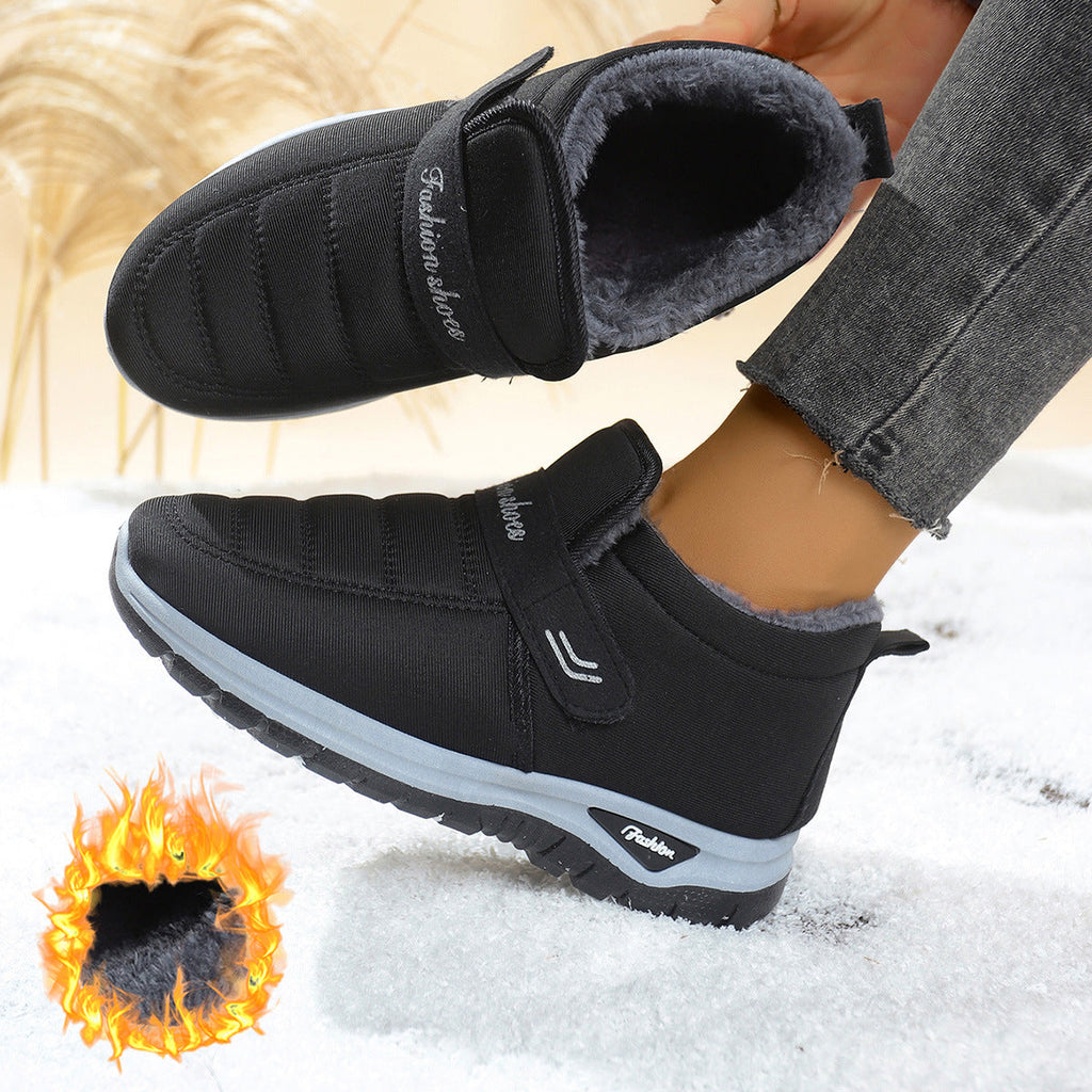Women's Fleece-Lined Insulated Snow Boots – Slip-On Winter Boots