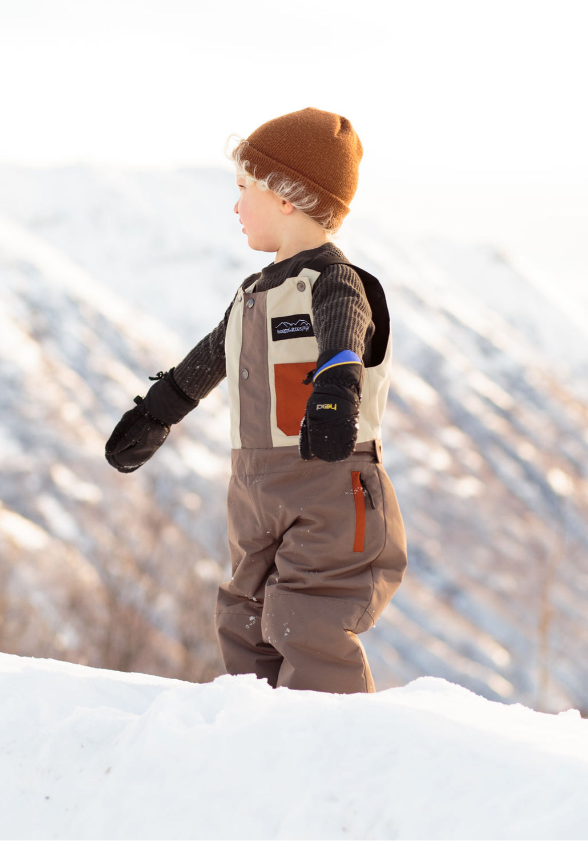 Waterproof Snow bib for youth and toddler
