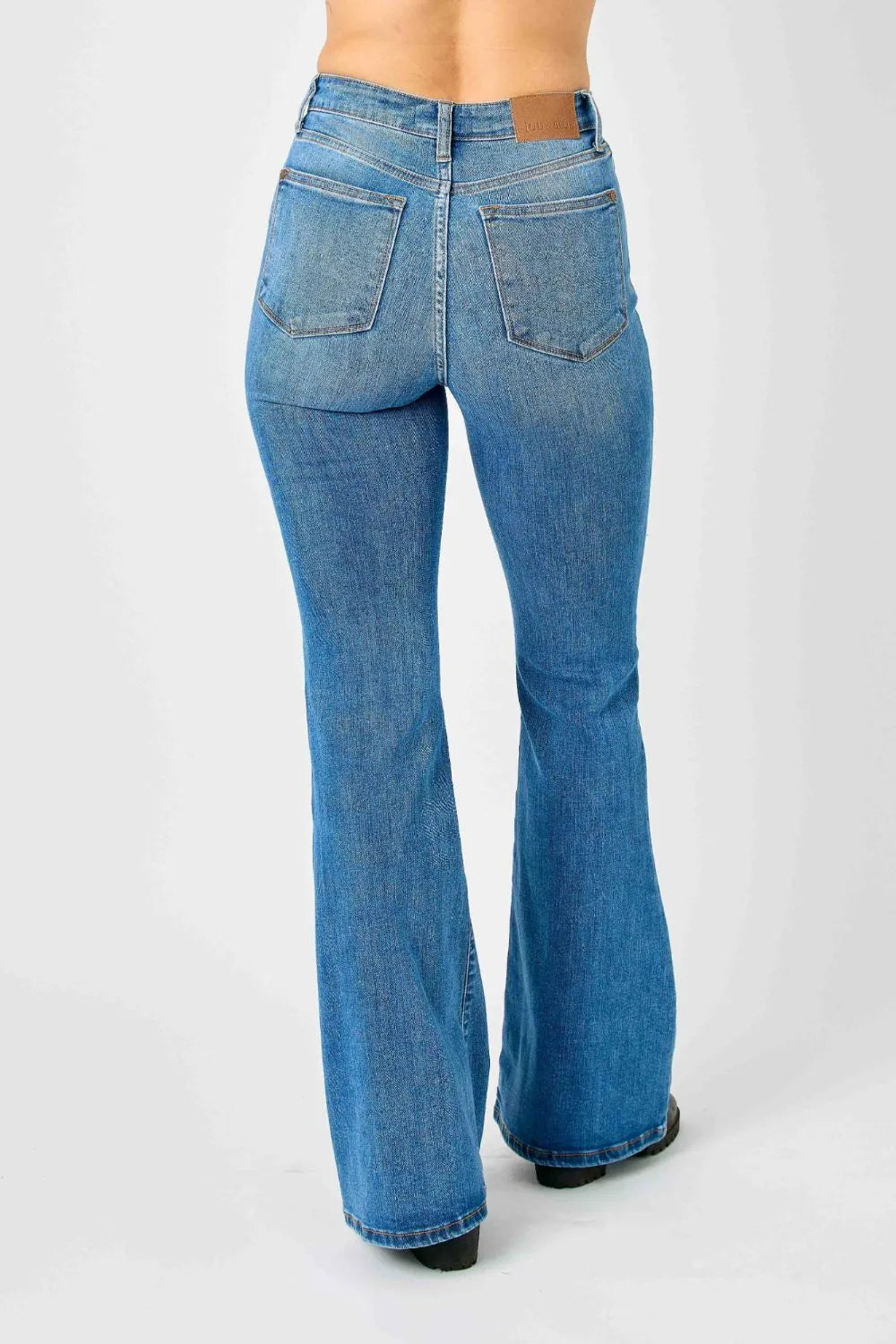 Full Size High-Waisted Classic Flare Jeans Plus Size