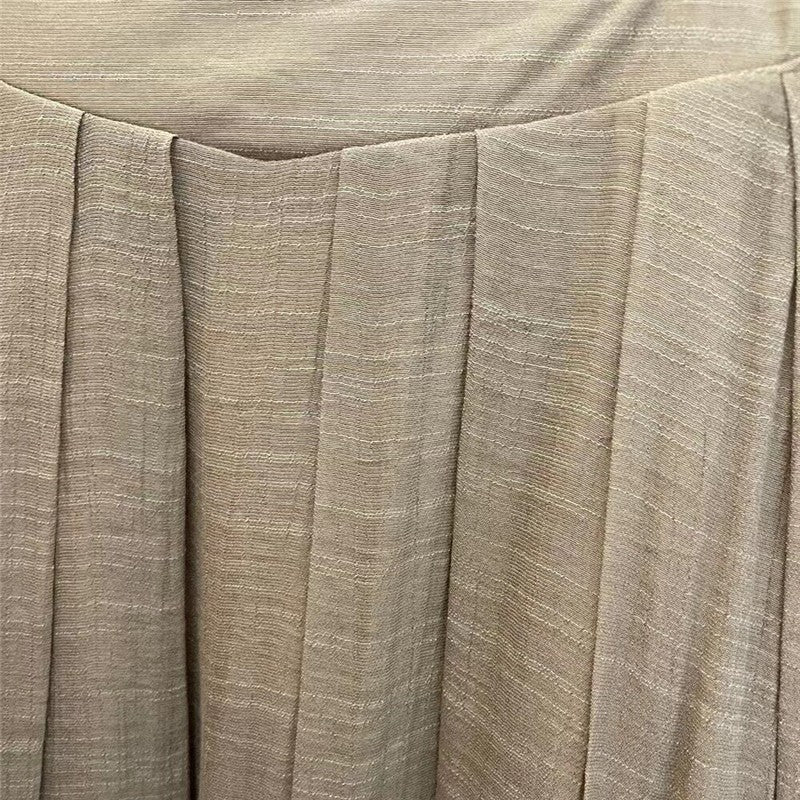 Versatile Solid Color Half Skirt for a Simple and Slimming Look