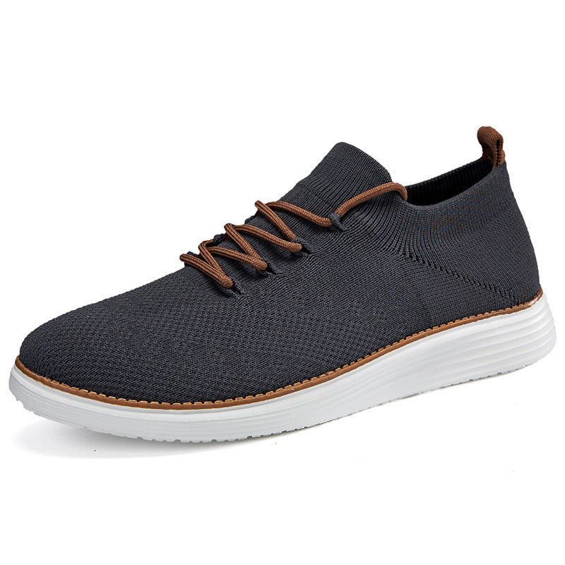 Men's Lightweight Breathable Casual Sneakers - Lace-Up Walking Shoes