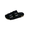 Women's Outdoor Belt-Buckle Flat Slide Sandals – Casual Denim Beach Sandals