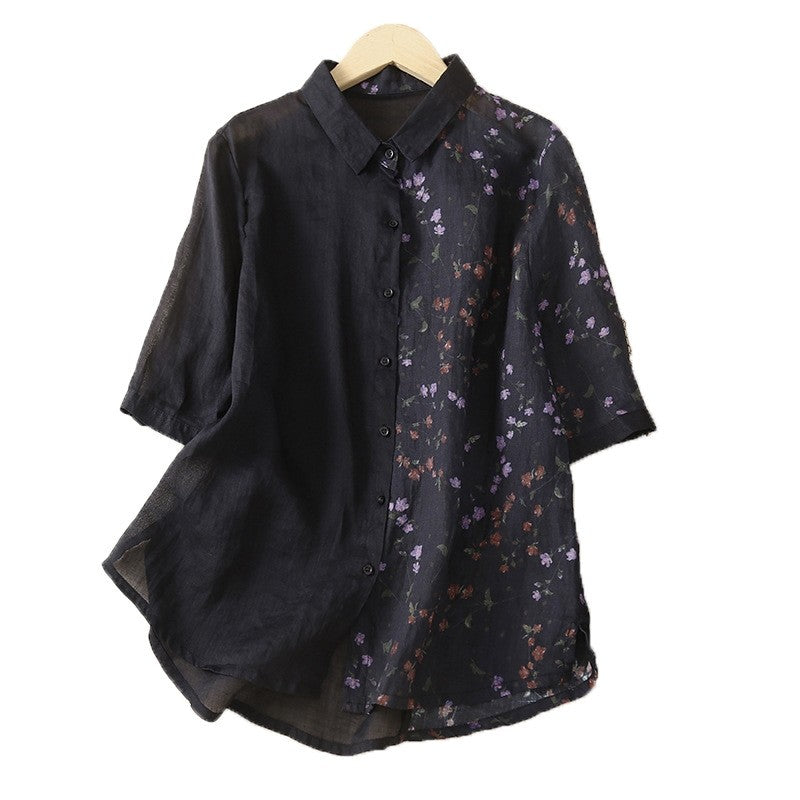Floral Patchwork Vintage Shirt