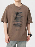 Men's Plus Size Vintage Washed Graphic Oversized T-Shirt