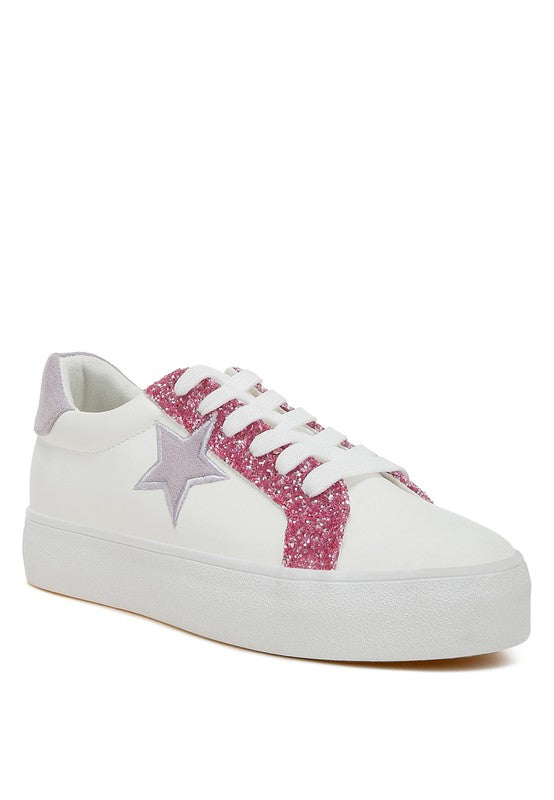 Bomber Metallic Star Glitter Sneakers