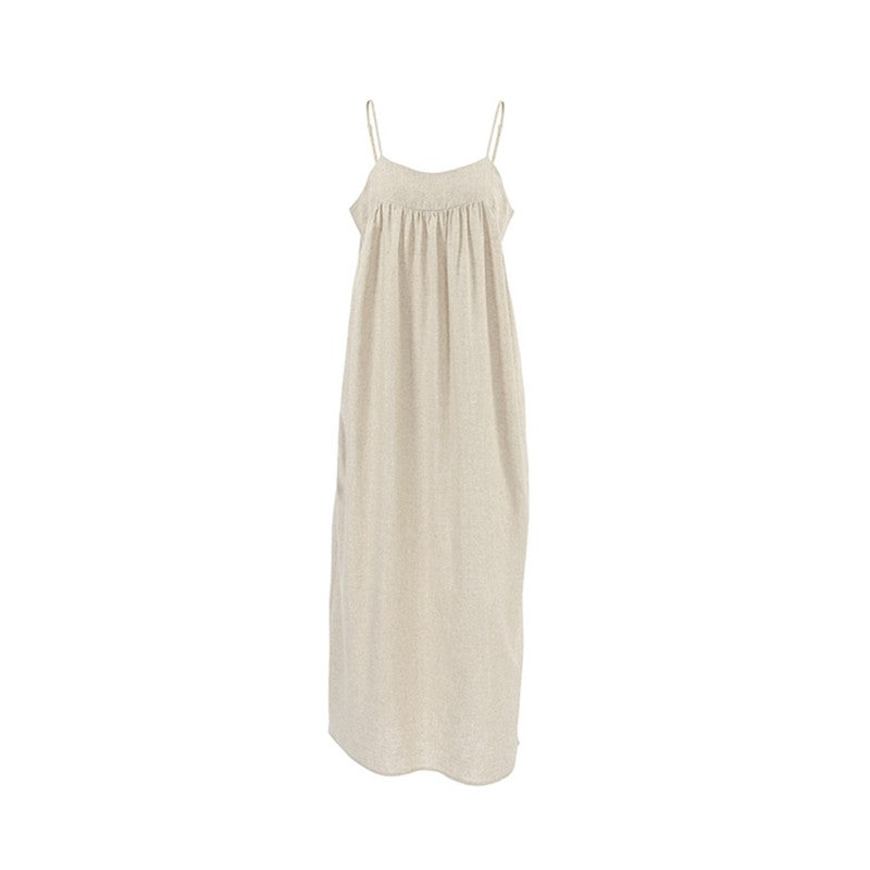 Soft Skin-Friendly Long Camisole Nightgown for Fashionable Comfort