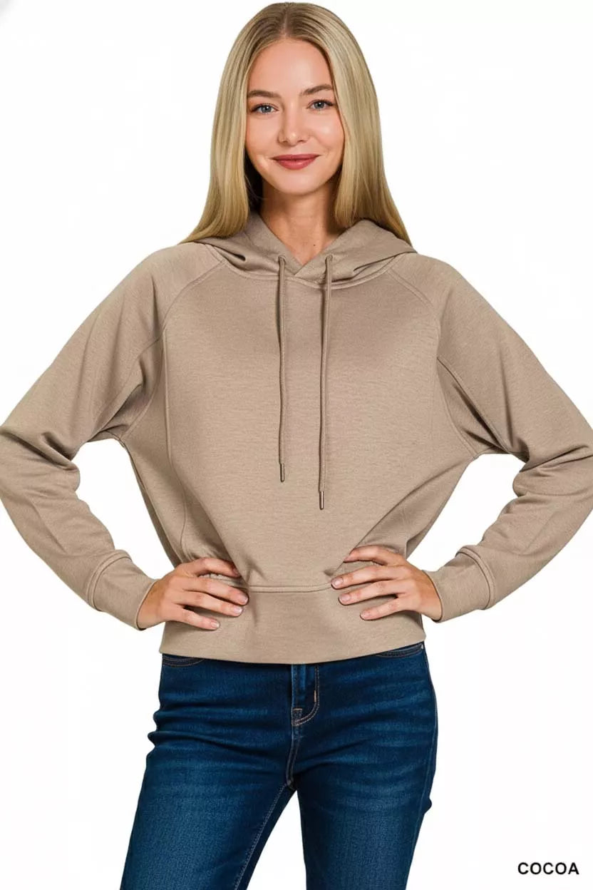 Drawstring Scuba Hoodie
