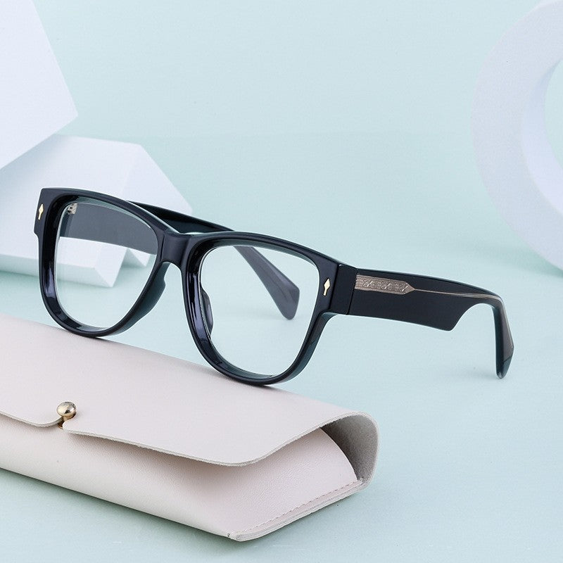 Fashion Acetate Cat Eye Clear Lens Glasses