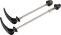 Zipp Tangente Quick Release Skewer Set - 100mm/130mm Titanium BLK With BLK Logo