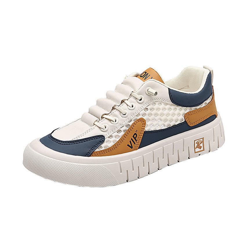 Men's Breathable Mesh Athletic Sneakers | Casual Lace-Up Shoes