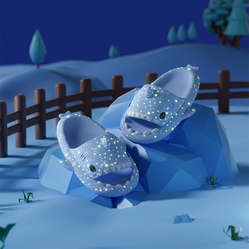 Shark Slippers Glow House Slippers