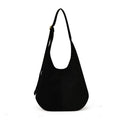 Women's Suede-Texture Bucket Shoulder Bag – Large Capacity Underarm Handbag