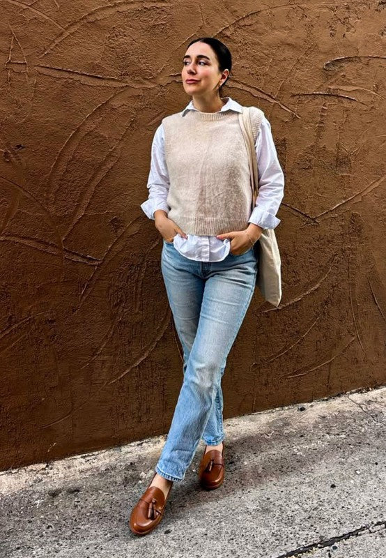 Yelena Real Leather Tassel Loafers