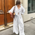 Long Sleeve Long Pants Pajama Set with Matching Belt