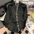 Elegant V-Neck Long Sleeve Top