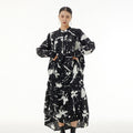 Vintage-Inspired Printed A-Line Dress