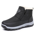 Women's Fleece-Lined Winter Boots - Warm Side-Zip Mid-Calf Boots with Non-Slip Sole