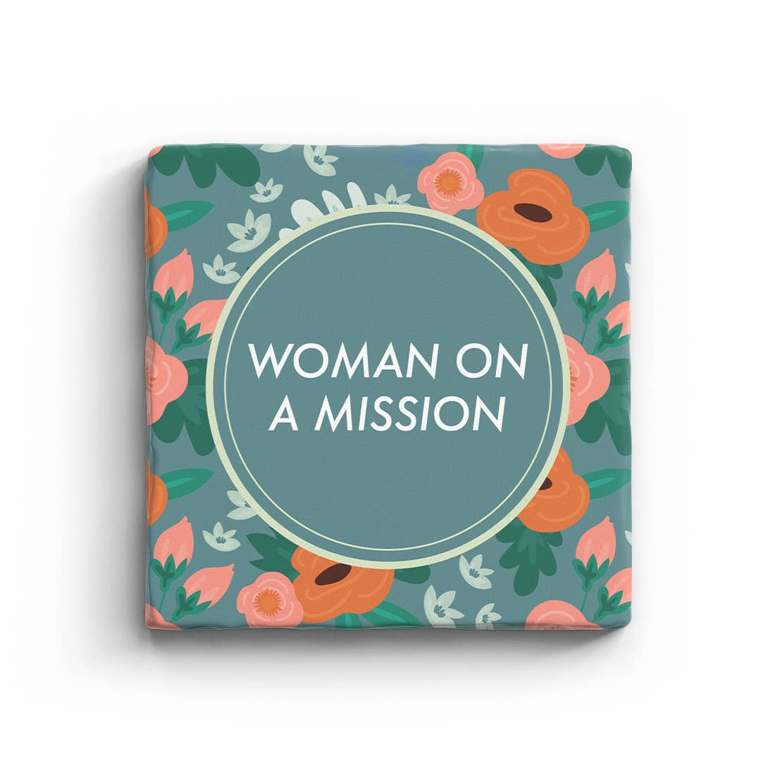 Woman On a Mission - Marble Coaster