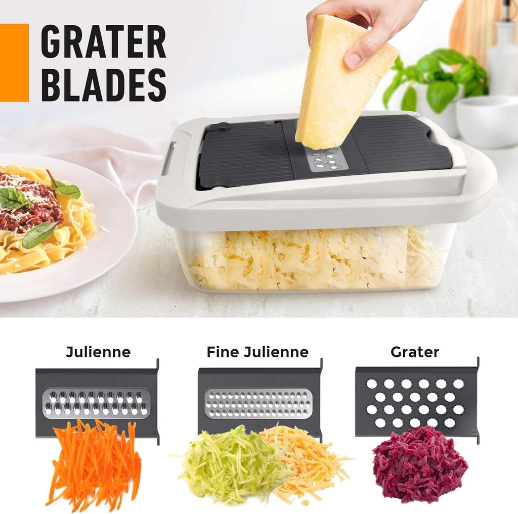 8 in 1 Vegetable Slicer Chopper with Container Mandoline Cutter