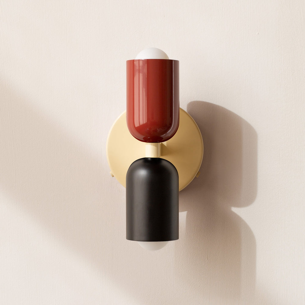 Modern Minimalist Cylinder LED Wall Sconce Iron Indoor Wall Light