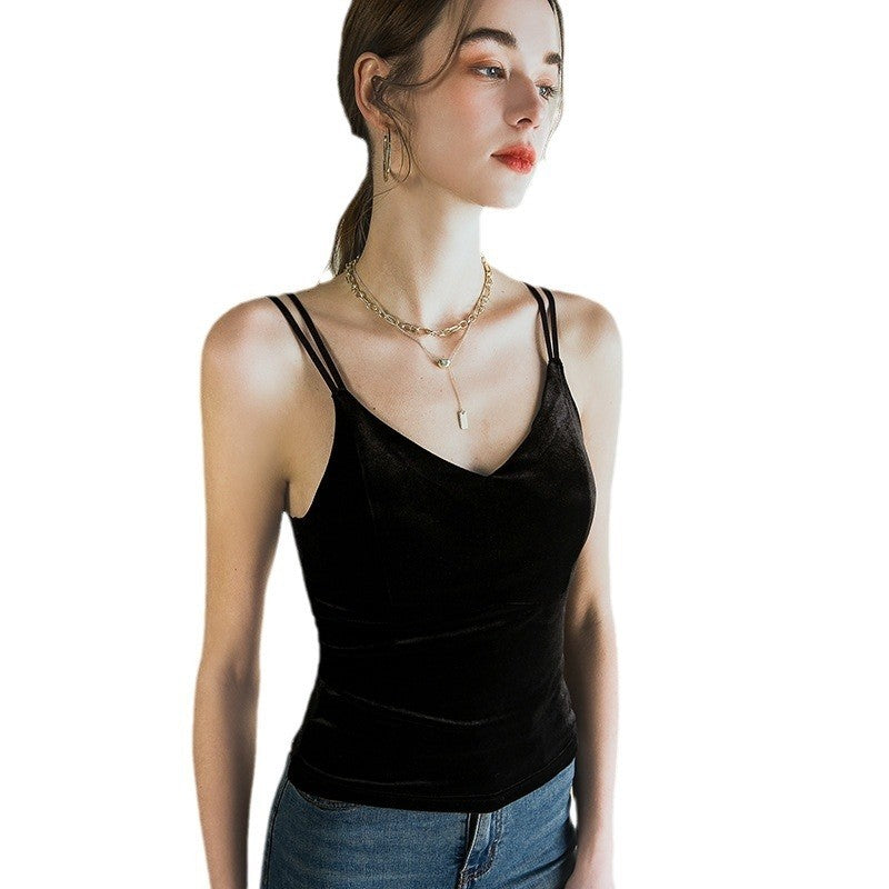 Luxurious Silk Lace Backless Camisole