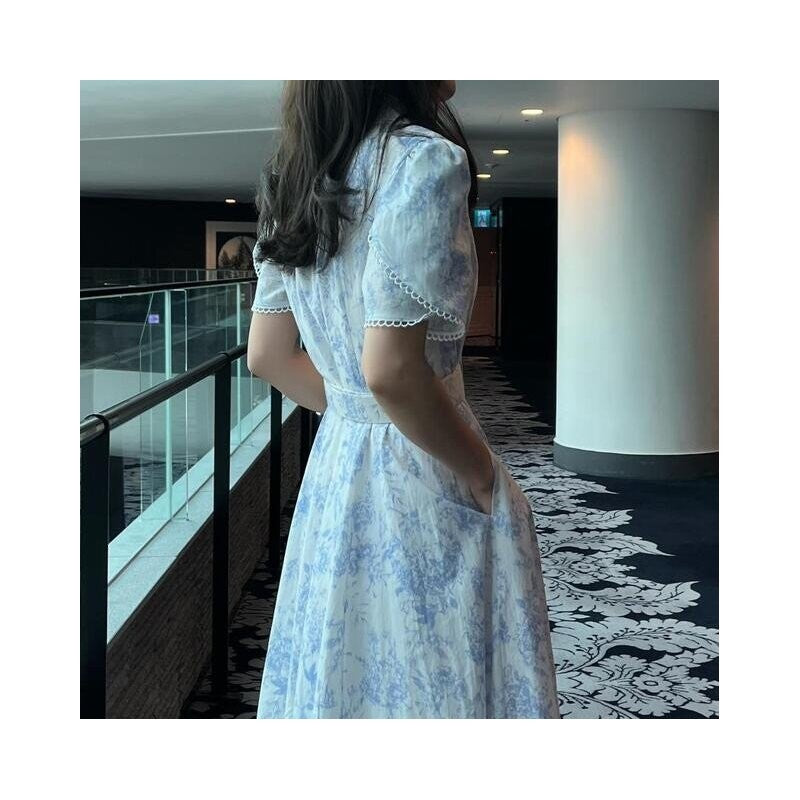 Single-Breasted Collared Dress with Waist Cinching Belt