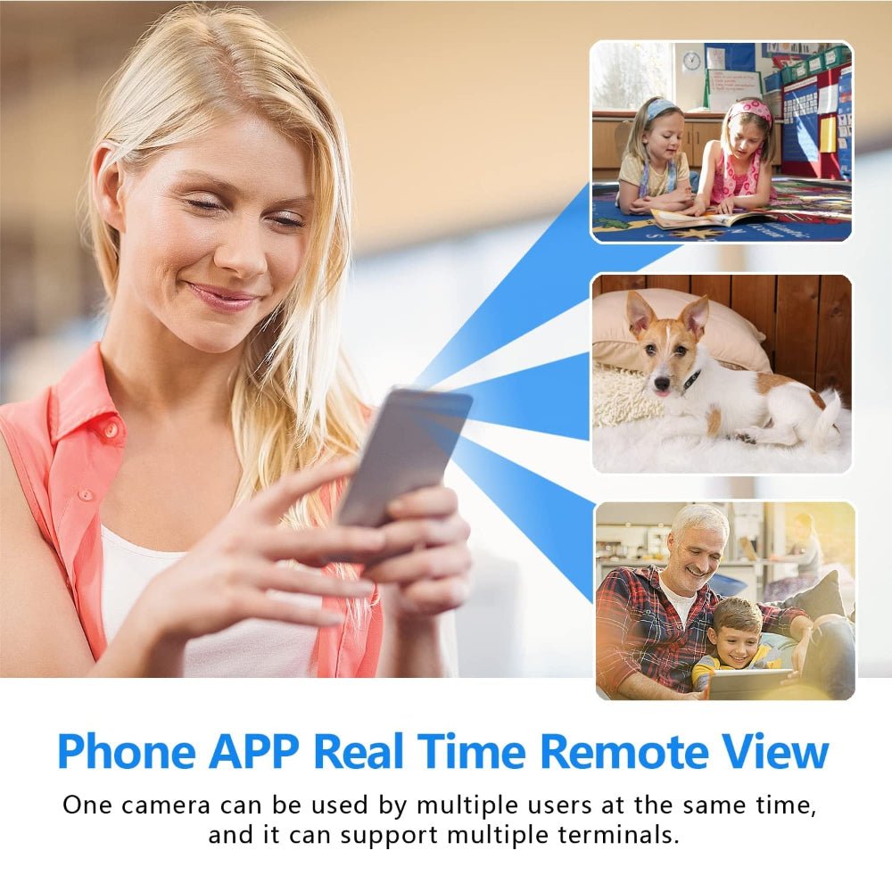 Compact Wireless Security Camera | 1080P HD Video & Night Vision | Indoor Monitoring for Enhanced Safety