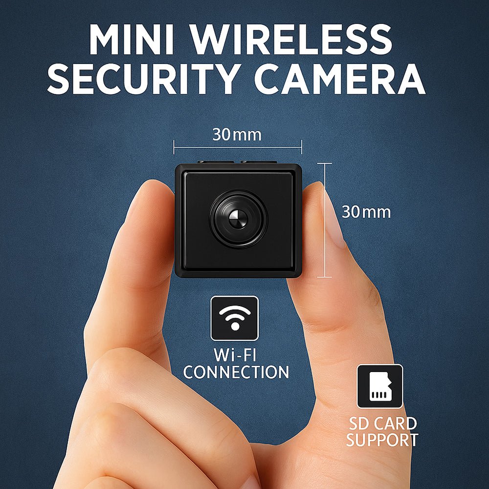 Compact Wireless Security Camera | 1080P HD Video & Night Vision | Indoor Monitoring for Enhanced Safety