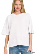 Double Knit Short Sleeve Top