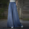 Tie-Dye High Waist Wide Leg Pants With Elastic Waistband