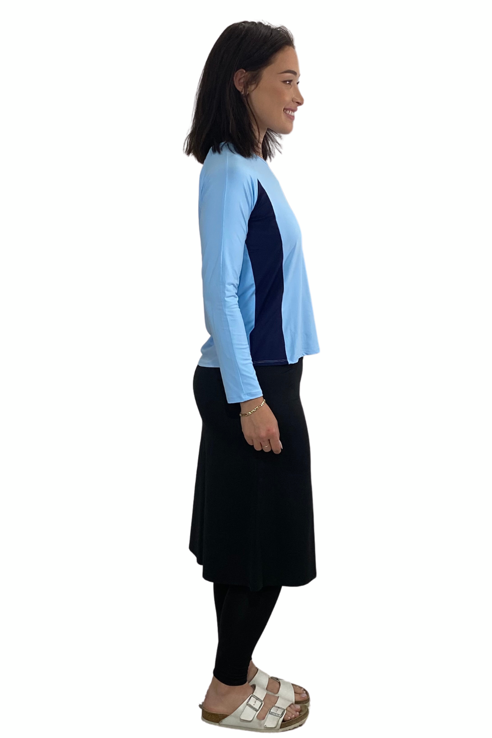 Modest Swim/Sport Skirt with Attached Long Leggings