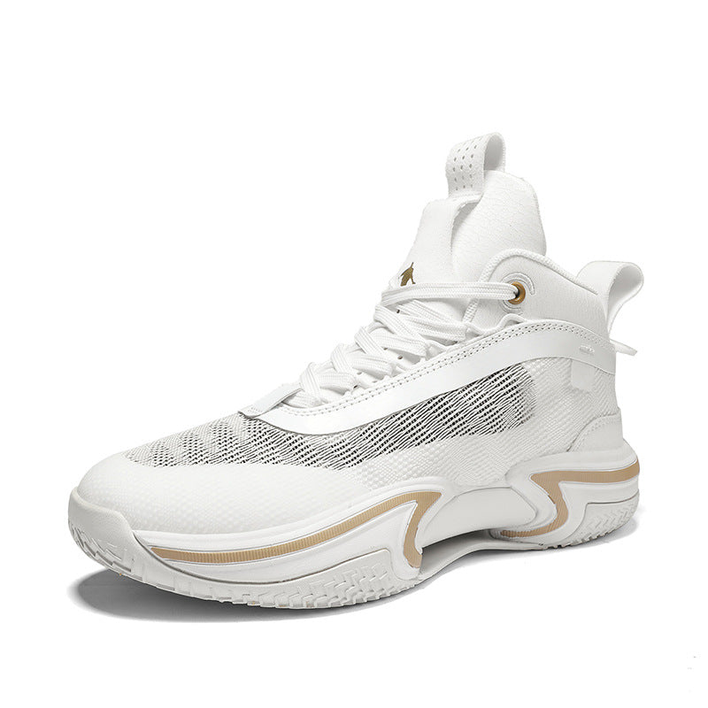 Men's High-Top Breathable Shock-Absorbing Athletic Sneakers - Lightweight Sports Shoes