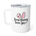 Somebody Loves Me heart design Insulated Coffee Mug | 10oz