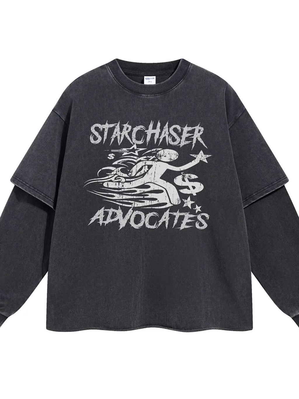Men's Graphic Round Neck Long Sleeve T-Shirt