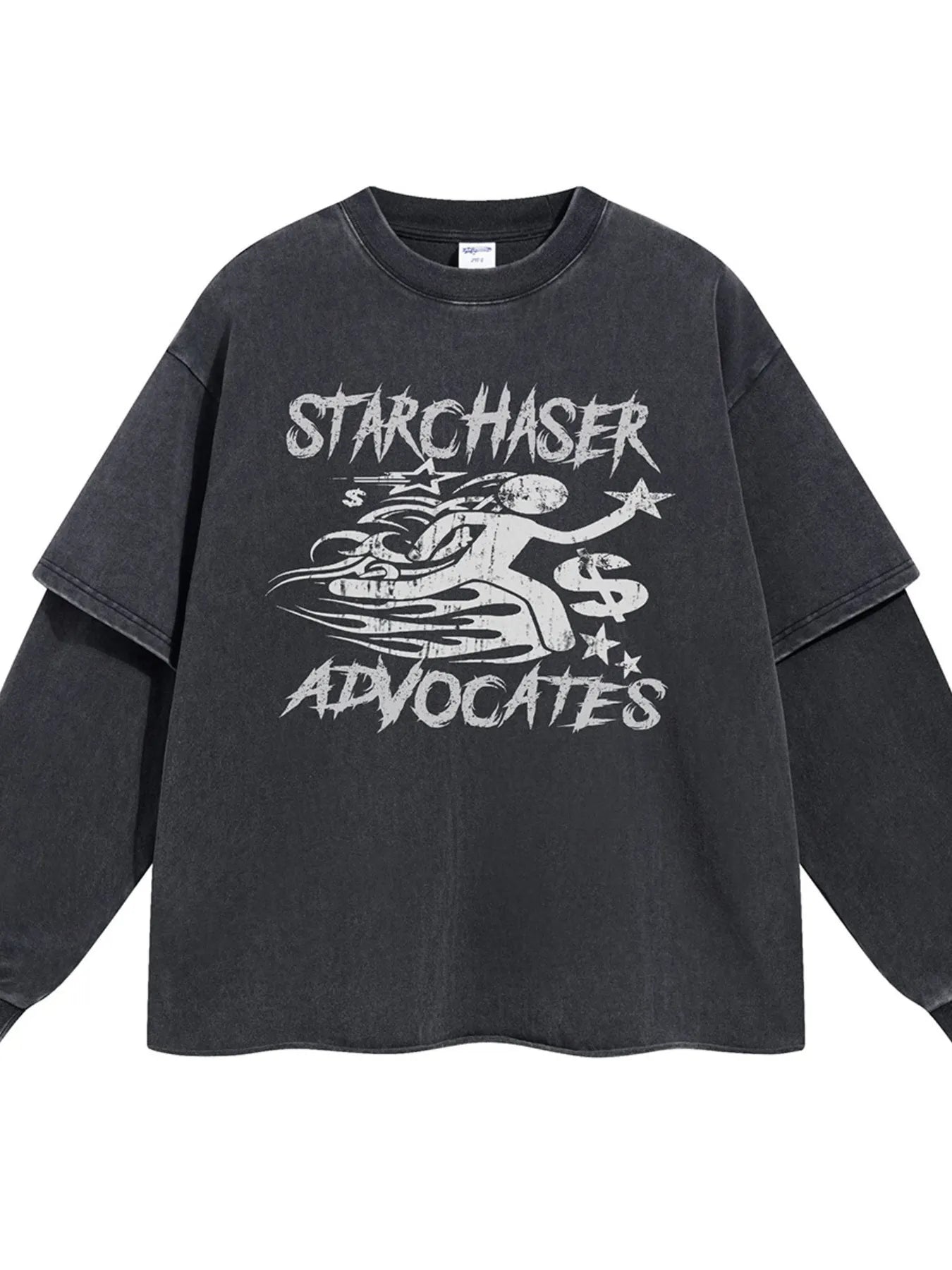 Men's Graphic Round Neck Long Sleeve T-Shirt