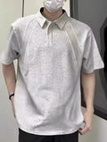 Men's Plus Size Button Detail Short Sleeve Polo