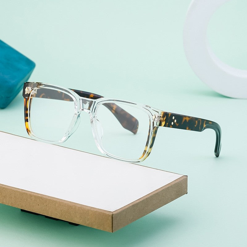 Men's Fashion Square Frame Plain Sunglasses