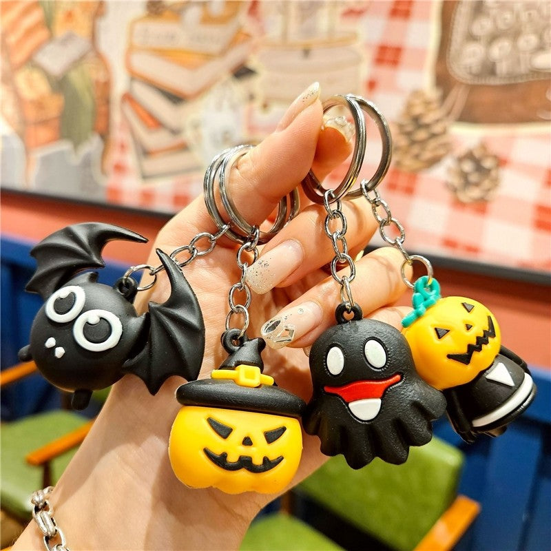 Funny Halloween Cartoon Silicone Keychain