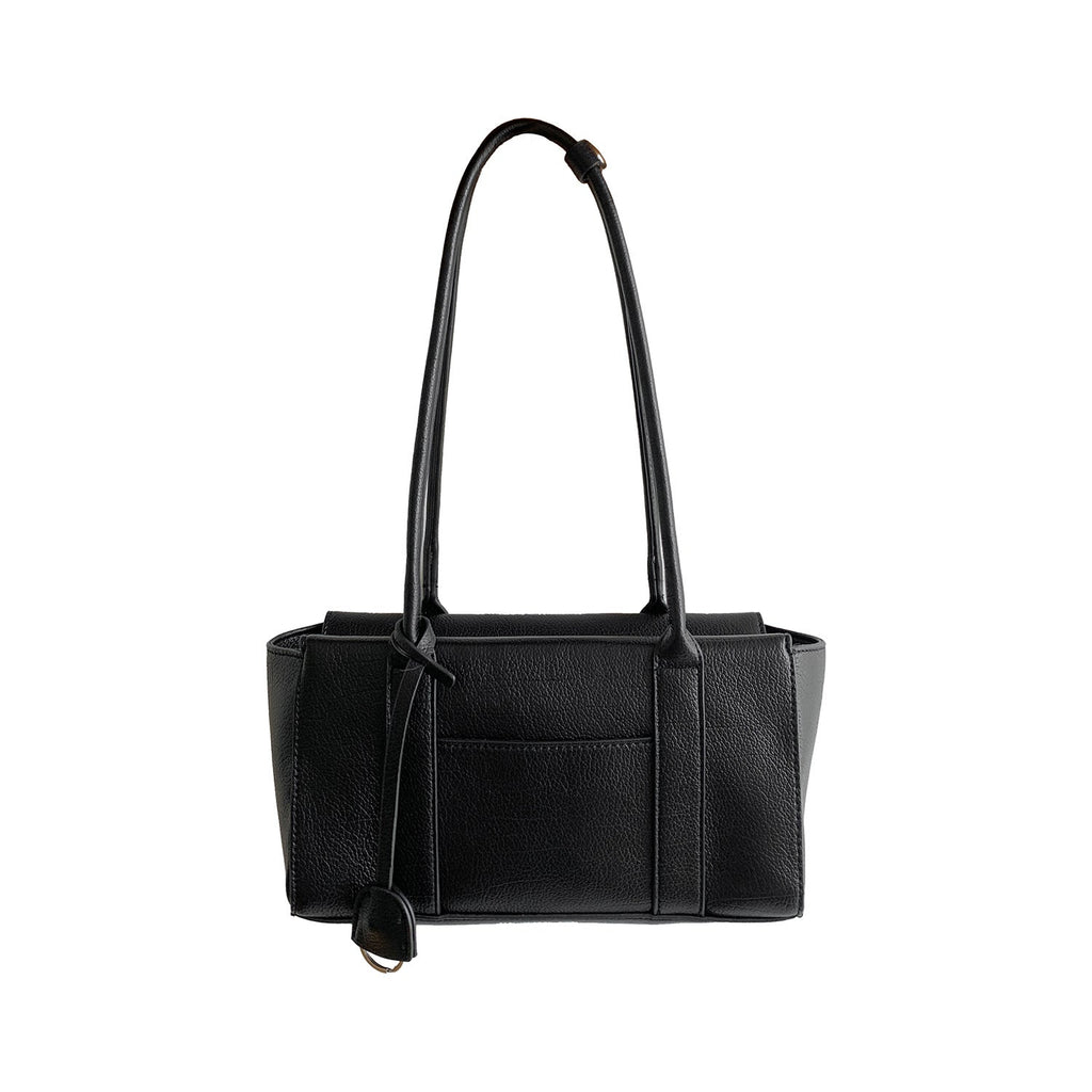 Retro Large Capacity PU Leather Underarm Bag for Women | Vegan Leather Shoulder Bag with Zipper Pockets
