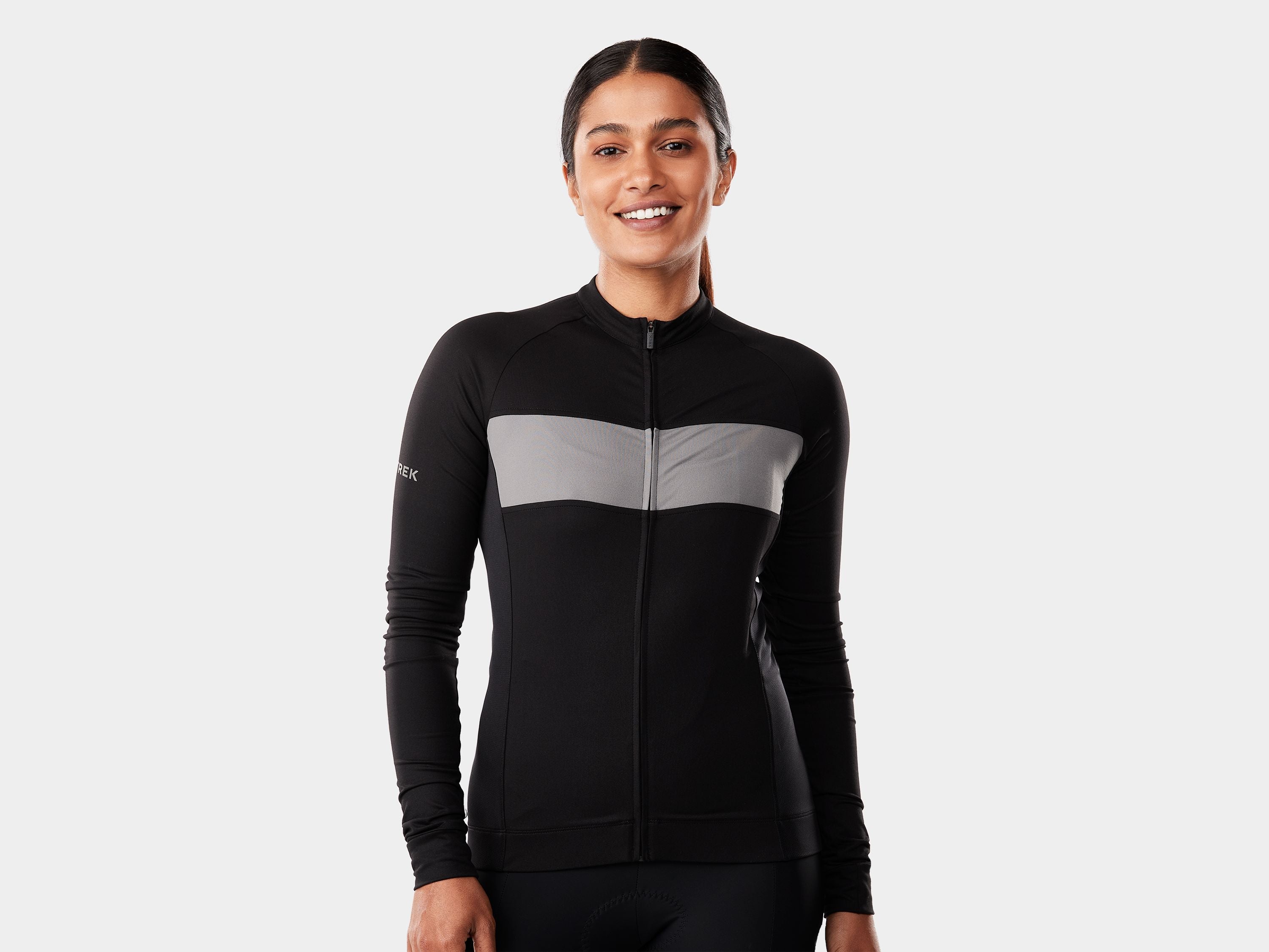 Trek Circuit LTD LS Women Small Black/Charcoal Jersey