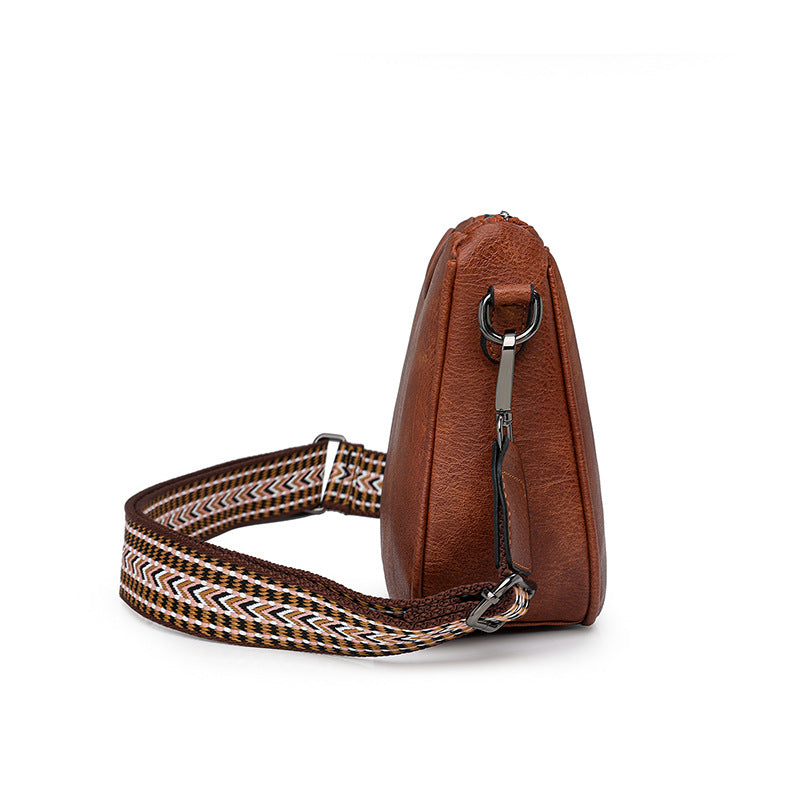 Korean-Style Soft PU Leather Crossbody Bag